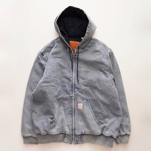 LEVI'S リーバイス ライトインディゴ 中わたフーディ リラックスフィット デニムジャケット LIGHT INDIGO HOODIE RELAXED DENIM JACKET MENS