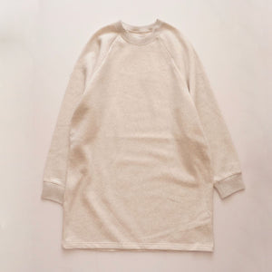 CK カルバンクライン オフホワイト ロング丈 スウェット ワンピース ドレス CALVIN KLEIN OFF-WHITE LONG SWEAT SHIRT DRESS WOMENS