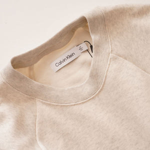 CK カルバンクライン オフホワイト ロング丈 スウェット ワンピース ドレス CALVIN KLEIN OFF-WHITE LONG SWEAT SHIRT DRESS WOMENS