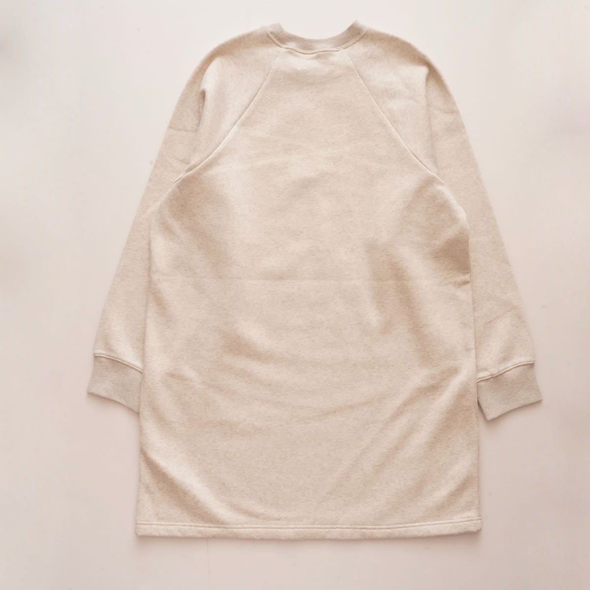 CK カルバンクライン オフホワイト ロング丈 スウェット ワンピース ドレス CALVIN KLEIN OFF-WHITE LONG SWEAT SHIRT DRESS WOMENS