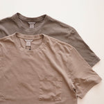 画像をギャラリービューアに読み込む, CK カルバンクライン ガーメントダイ グレージュ ポケットTシャツ CALVIN KLEIN GARMENT-DYE GRAY-BEIGE POCKET TEE MENS
