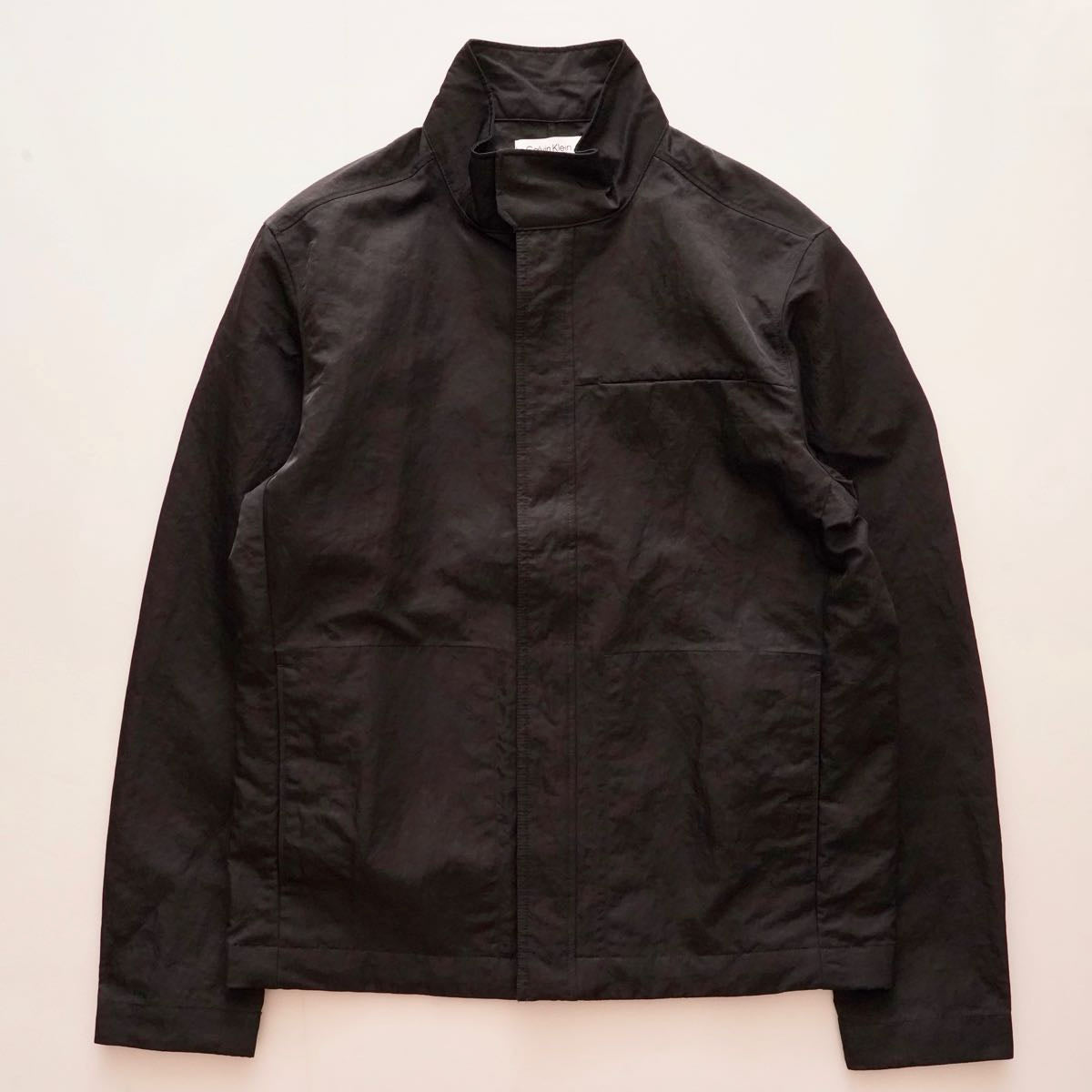 CK カルバンクライン ブラック ナイロン フィールドジャケット CALVIN KLEIN BLACK NYLON FIELD JACKET MENS