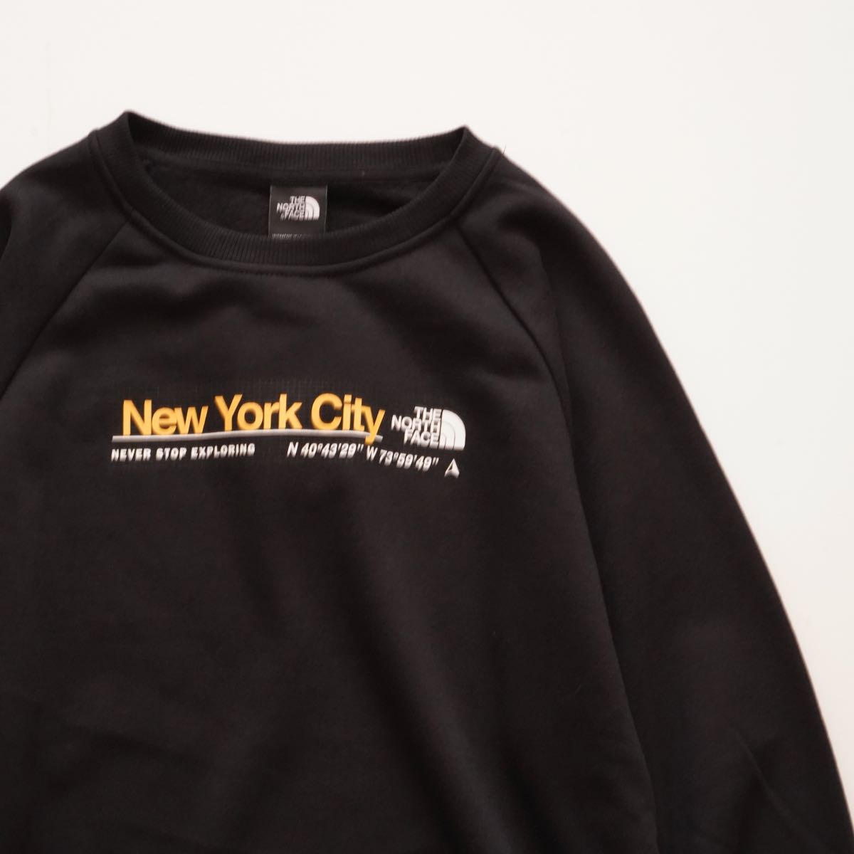 ノースフェイス ブラック ニューヨーク シティ スウェットシャツ THE NORTH FACE BLACK NEW YORK CITY SWEAT SHIRT