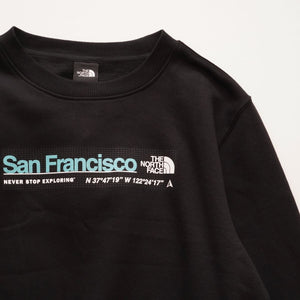 ノースフェイス ブラック サンフランシスコ シティ スウェットシャツ THE NORTH FACE BLACK SAN FRANCISCO CITY SWEAT SHIRT MEN