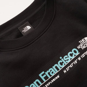 ノースフェイス ブラック サンフランシスコ シティ スウェットシャツ THE NORTH FACE BLACK SAN FRANCISCO CITY SWEAT SHIRT MEN