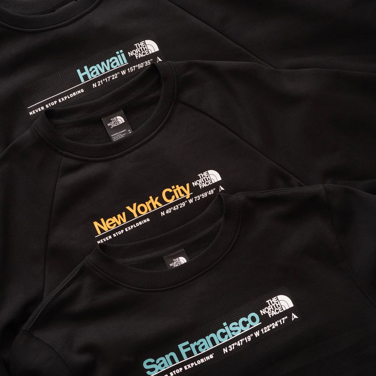 ノースフェイス ブラック ニューヨーク シティ スウェットシャツ THE NORTH FACE BLACK NEW YORK CITY SWEAT SHIRT