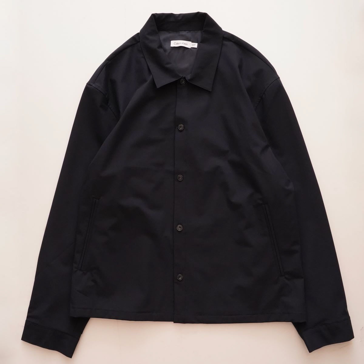 CK カルバンクライン ネイビー ポリシャツジャケット CALVIN KLEIN NAVY SHIRT JACKET MENS