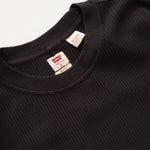 画像をギャラリービューアに読み込む, LEVI&#39;S リーバイス ブラック サーマル クルーネック カットソー  BLACK THERMAL CREW LONG SLEEVE TEE MENS
