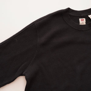 LEVI'S リーバイス ブラック サーマル クルーネック カットソー  BLACK THERMAL CREW LONG SLEEVE TEE MENS