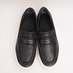 画像をギャラリービューアに読み込む, ビンス ヴィンス ブラック レザー スリッポン VINCE BLACK LEATHER SLIP-ON SNEAKERS MENS
