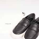 画像をギャラリービューアに読み込む, ビンス ヴィンス ブラック レザー スリッポン VINCE BLACK LEATHER SLIP-ON SNEAKERS MENS
