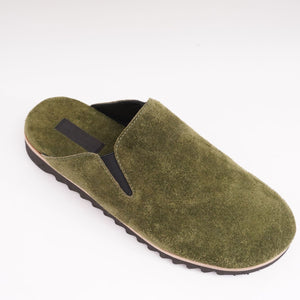 RAG&BONE ラグアンドボーン グリーン スウェード スリッポン シューズ  アンスレースライド GREEN SUEDE SLIP-ON SHOES ANSLEY SLIDE MENS