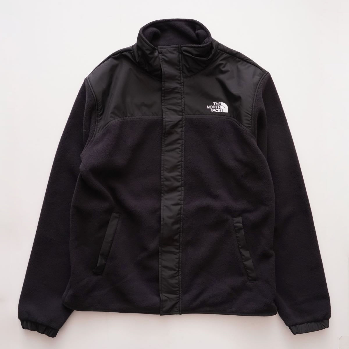 ノースフェイス ブラック 異素材 フリースジップアップ ジャケット  THE NORTH FACE BLACK FLEECE ZIP UP JACKET MENS