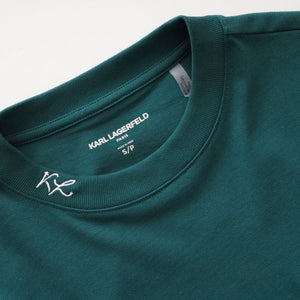 KARL LAGERFELD PARIS カールラガーフェルド パリ モスグリーン 長袖Tシャツ クルーネックカットソー  GREEN LONG SLEEVE TEE MEN