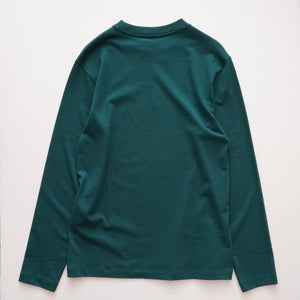 KARL LAGERFELD PARIS カールラガーフェルド パリ モスグリーン 長袖Tシャツ クルーネックカットソー  GREEN LONG SLEEVE TEE MEN