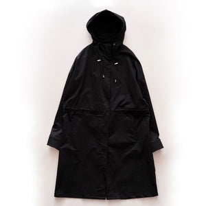 CK カルバンクライン ブラック ルーズフィット アノラックコート CALVIN KLEIN BLACK ANORAK RELAX-FIT COAT WOMENS