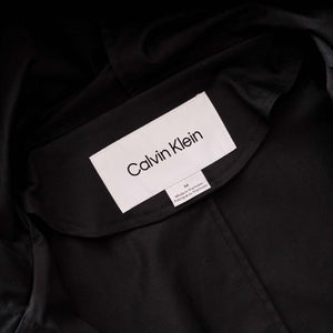 CK カルバンクライン ブラック ルーズフィット アノラックコート CALVIN KLEIN BLACK ANORAK RELAX-FIT COAT WOMENS