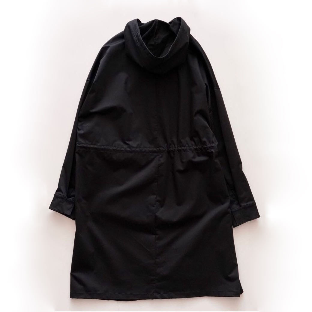 CK カルバンクライン ブラック ルーズフィット アノラックコート CALVIN KLEIN BLACK ANORAK RELAX-FIT COAT WOMENS