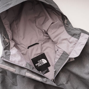 ノースフェイス グレー ドライヴェント フード付きコート レインコート アメリカ企画 THE NORTH FACE DRYVENT HOOODIE COAT USA WOMENS