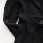 画像をギャラリービューアに読み込む, CK カルバンクライン ブラック ウールロングコート CALVIN KLEIN BLACK WOOL COAT WOMENS
