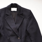 画像をギャラリービューアに読み込む, oak + fort オークアンドフォート ブラック Wボタン ウール混コート BLACK W BUTTON WOOL-MIX COAT WOMEN
