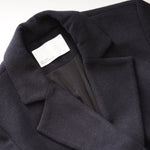 画像をギャラリービューアに読み込む, oak + fort オークアンドフォート ブラック Wボタン ウール混コート BLACK W BUTTON WOOL-MIX COAT WOMEN
