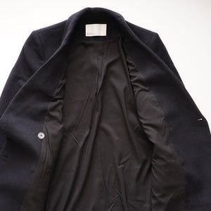 oak + fort オークアンドフォート ブラック Wボタン ウール混コート BLACK W BUTTON WOOL-MIX COAT WOMEN