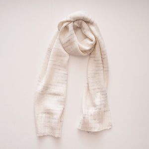 スプレンディッド ホワイト×ブルーグレー マフラー SPLENDID WHITE BLUE-GRAY SCARF