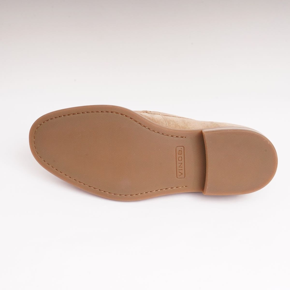 ビンス ヴィンス ベージュ スウェード エプロントゥ ローファー VINCE BEIGE SUEDE APRON TOE LOAFERS MENS