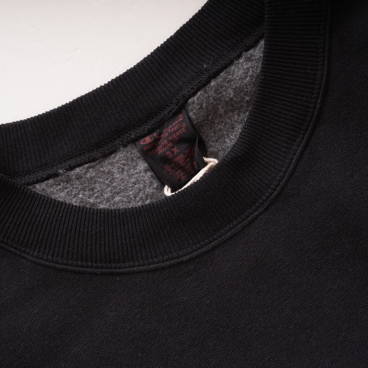 チャンピオン ブラック 超リブ長 リバースウィーブ スウェットシャツ CHAMPION BLACK REVERSE WEAVE SWEAT SHIRT WOMENS