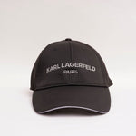 画像をギャラリービューアに読み込む, KARL LAGERFELD PARIS カールラガーフェルド パリ ブラック ラメ ロゴキャップ BLACK LOGO CAP
