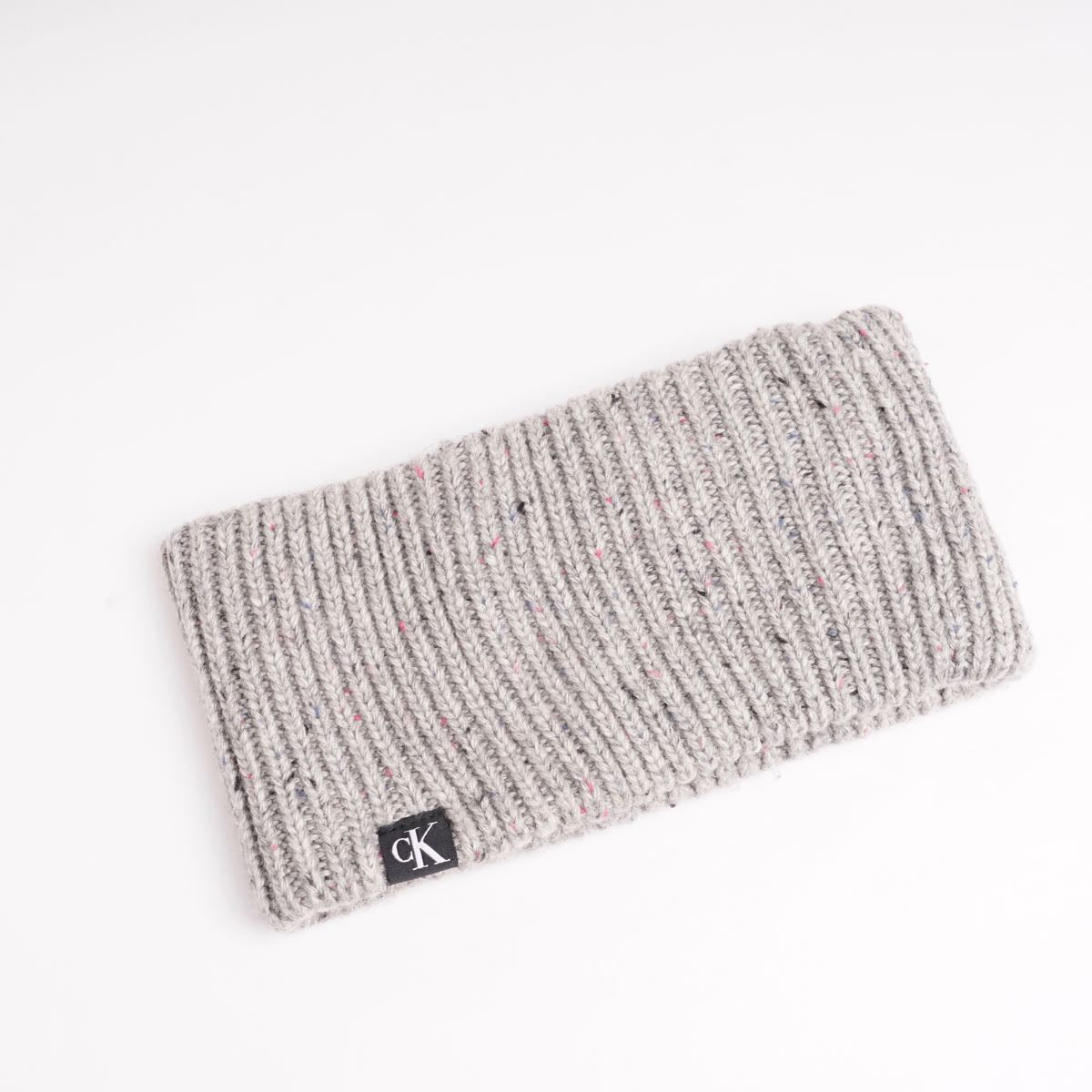 CK カルバンクライン ジーンズ  グレートップ糸 ヘッドバンド ネックウォーマー CALVIN KLEIN JEANS GRAY HEAD BAND NECK-WARMER