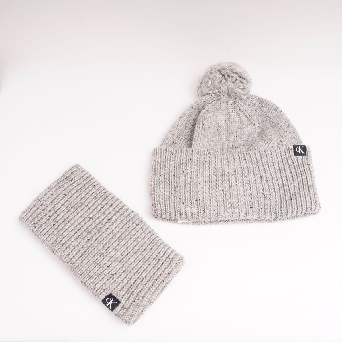 CK カルバンクライン ジーンズ  グレートップ糸 ヘッドバンド ネックウォーマー CALVIN KLEIN JEANS GRAY HEAD BAND NECK-WARMER