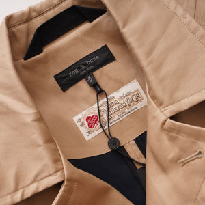 RAG&BONE NEWYORK ラグアンドボーン カーキベージュ オーバーサイズド スレーター トレンチコート ステンカラーコート KHAKI BEIGE SLATER TRENCH COAT MENS