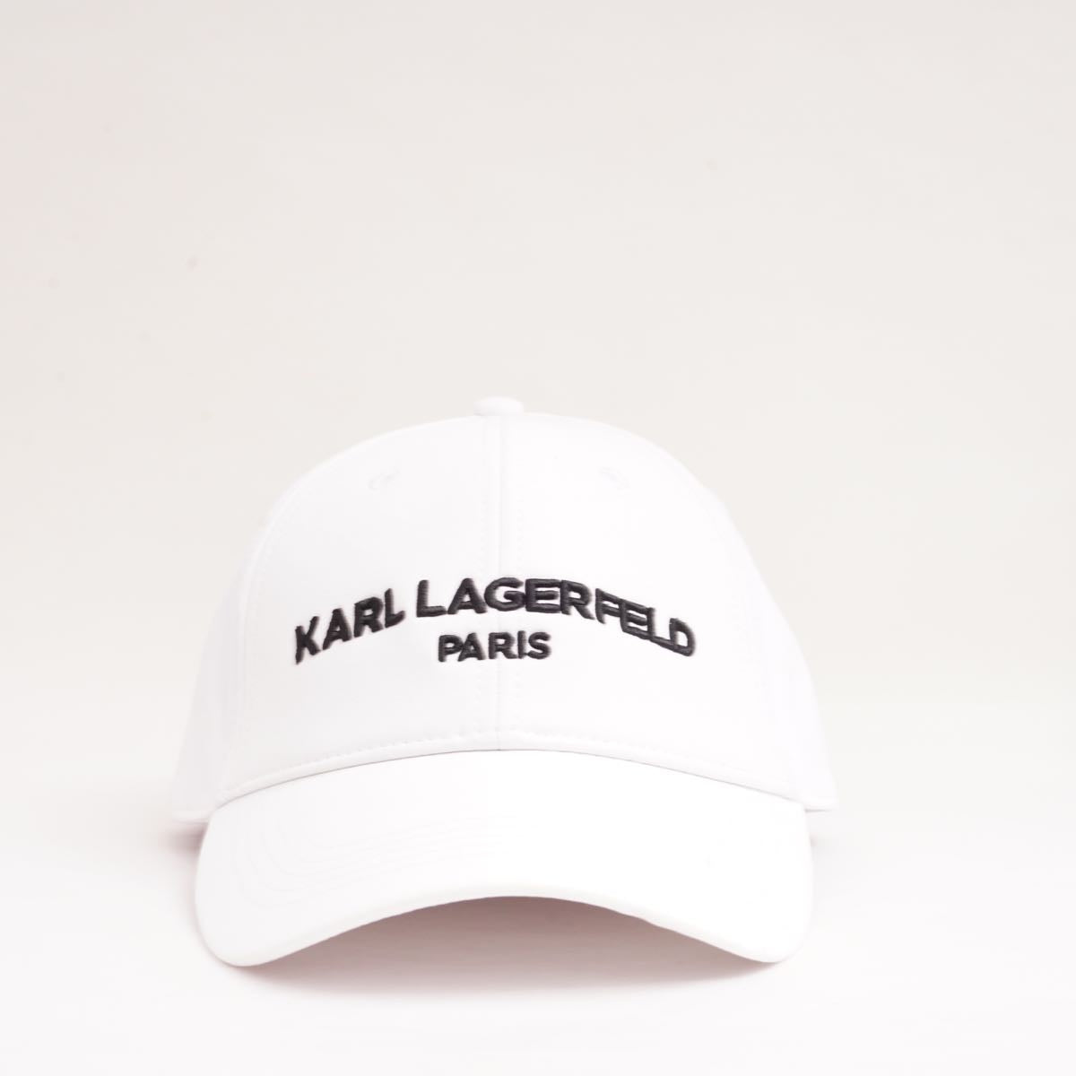 KARL LAGERFELD PARIS カールラガーフェルド パリ ホワイト ロゴキャップ WHITE LOGO CAP