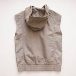 画像をギャラリービューアに読み込む, oak + fort オークアンドフォート ベージュ ナイロン フーディベスト BEIGE NYLON HOODIE VEST
