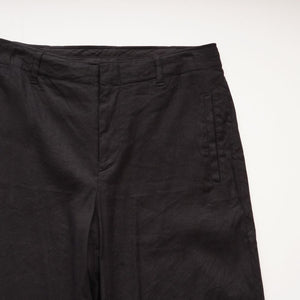 RAG&BONE NEWYORK ラグアンドボーン ニューヨーク ブラック リネン ワイドレグ パンツ BLACK LINEN HIGH-RISE WIDE LEG WOMEN