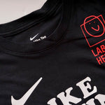 画像をギャラリービューアに読み込む, ナイキ ブラック NIKE MOVING CO. ムーヴィング プリントTシャツ NIKE BLACKE PRINT TEE MEN
