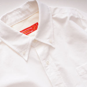 アドラーブル ホワイト リラックスフィット 播州織20双糸 オックスフォードボタンダウンシャツ ADOLUVLE ORIGINAL WHITE  RELAX-FIT BANSHU-ORI OXFORD B.D. SHIRT