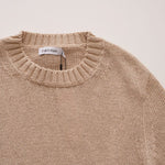 画像をギャラリービューアに読み込む, CK カルバンクライン ベージュ ヘンプ混 半袖サマーセーター CALVIN KLEIN BEIGE S/S HEMP-MIX SUMMER SWEATER  WOMENS

