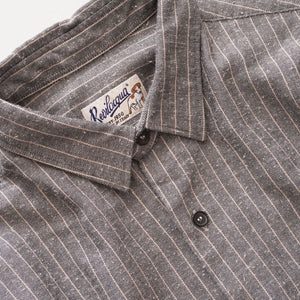 BEVILACQUA ベヴィラクア イタリア製 グレー ヘリンボーン シルク混 ストライプシャツ GRAY HERRINGBONE SILK-MIX STRIPED SHIRT WOMEN