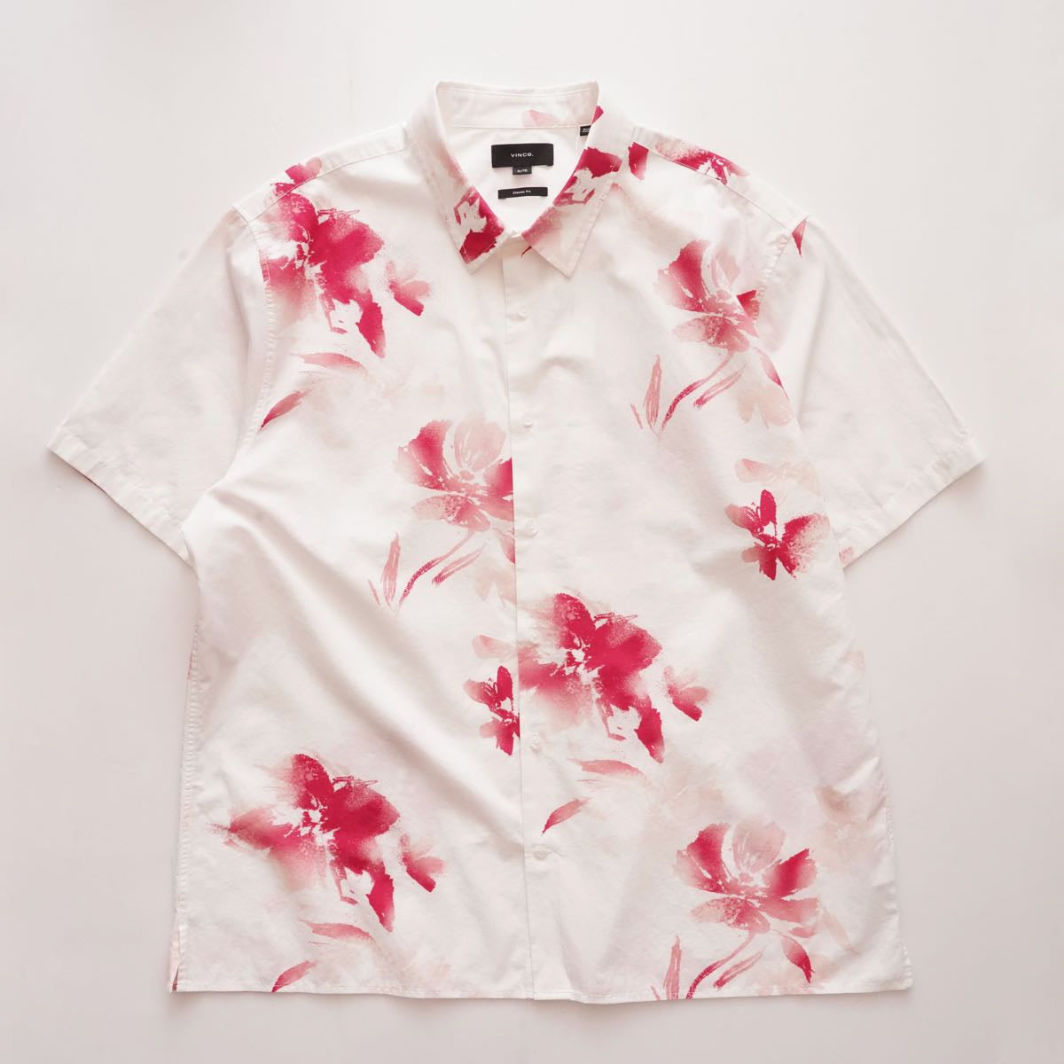 ヴィンス フェイデッド フローラル柄 クラシックフィット シャツ VINCE FADED FLORAL CLASSIC FIT SHORT SLEEVE SHIRT MENS
