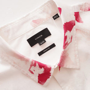 ヴィンス フェイデッド フローラル柄 クラシックフィット シャツ VINCE FADED FLORAL CLASSIC FIT SHORT SLEEVE SHIRT MENS