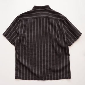 ヴィンス ブラック ヘンプ クラシックフィット 半袖シャツ VINCE BLACK HEMP CLASSIC FIT SHORT SLEEVE SHIRT MENS