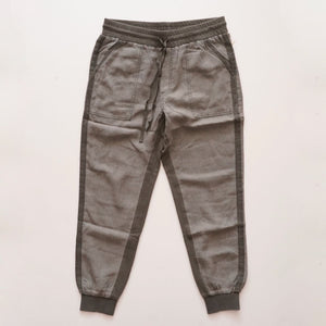 スプレンディッド リネン混 グリーン サイドライン ジョガーパンツ SPLENDID LINEN GREEN SIDE-LINE JOGGER PANTS WOMENS