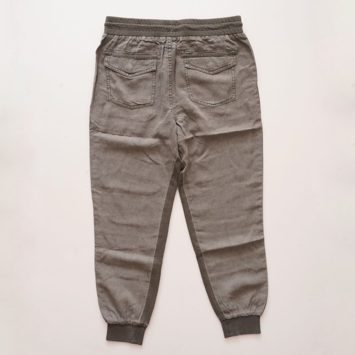 スプレンディッド リネン混 グリーン サイドライン ジョガーパンツ SPLENDID LINEN GREEN SIDE-LINE JOGGER PANTS WOMENS