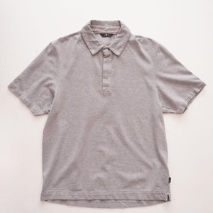 セブンフォーオールマンカインド グレー 鹿の子 比翼ポロシャツ 7 FOR ALL MANKIND GRAY POLO SHIRT MENS
