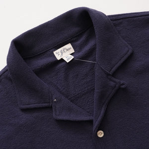 ジェークルー ネイビー 半袖 オープンカラーシャツ J.CREW NAVY S/S OPEN COLLAR SHIRTS MENS