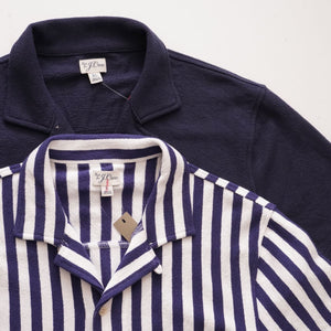 ジェークルー ネイビー 半袖 オープンカラーシャツ J.CREW NAVY S/S OPEN COLLAR SHIRTS MENS