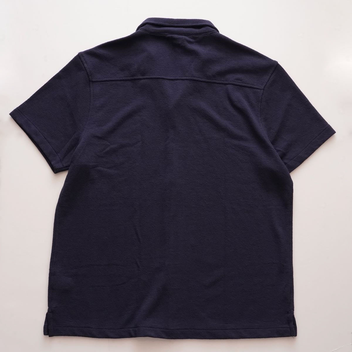 ジェークルー ネイビー 半袖 オープンカラーシャツ J.CREW NAVY S/S OPEN COLLAR SHIRTS MENS
